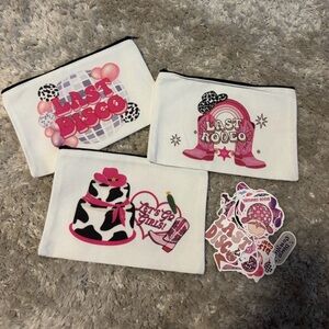 🌸 3 for $10 🌸 Bachelorette Makeup Bag and Stickers